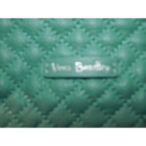 Vera Bradley Small Backpack Genuine Leather Carryall Backpack Light Green